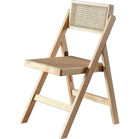 ISL FURNISHINGS Ibiza Rattan Modern Folding Chair 1, Natural CH51DC-1PK-NATURAL